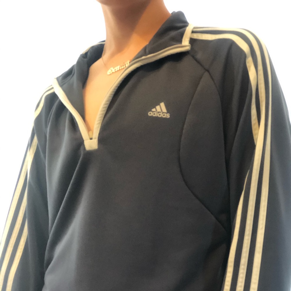 Adidas blue zip up